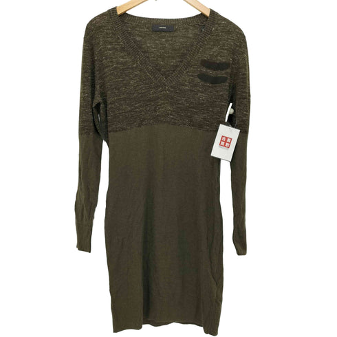 ディーゼル DIESEL Vネックニットワンピース レディース import:XS