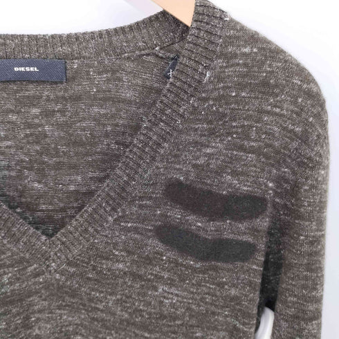 ディーゼル DIESEL Vネックニットワンピース レディース import:XS