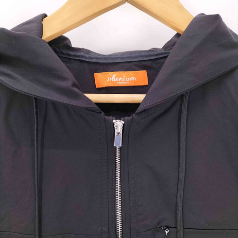 ハイダウェイニコル HIDEAWAYS NICOLE 5分袖ナイロンフルジップパーカー メンズ JPN:48