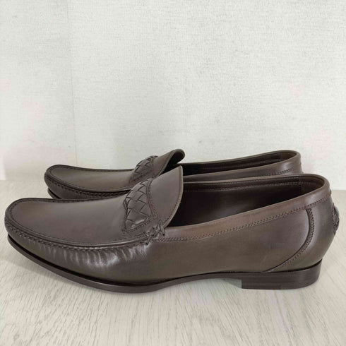 ボッテガヴェネタ BOTTEGA VENETA イントレチャート レザーローファー メンズ EUR:40