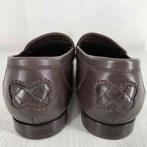 ボッテガヴェネタ BOTTEGA VENETA イントレチャート レザーローファー メンズ EUR:40