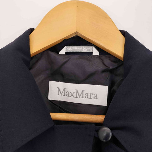 マックスマーラ MAX MARA 白タグ FLOWOOL ボタンレス テーラードジャケット レディース 38