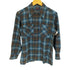 ペンドルトン PENDLETON 70S USA製 PURE VIRGIN WOOL フラップポケット ウール オープンカラー チェック シャツ メンズ import:S
