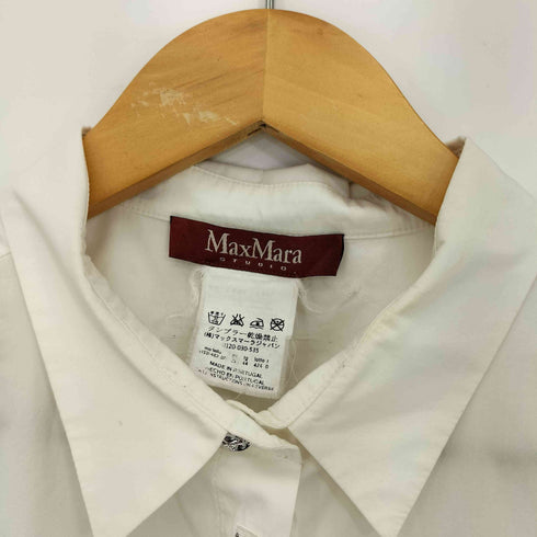 マックスマーラステュディオ MAX MARA STUDIO ビジュー 比翼シャツ レディース
