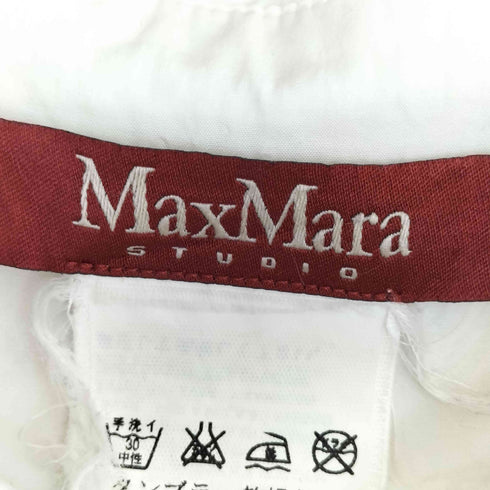 マックスマーラステュディオ MAX MARA STUDIO ビジュー 比翼シャツ レディース