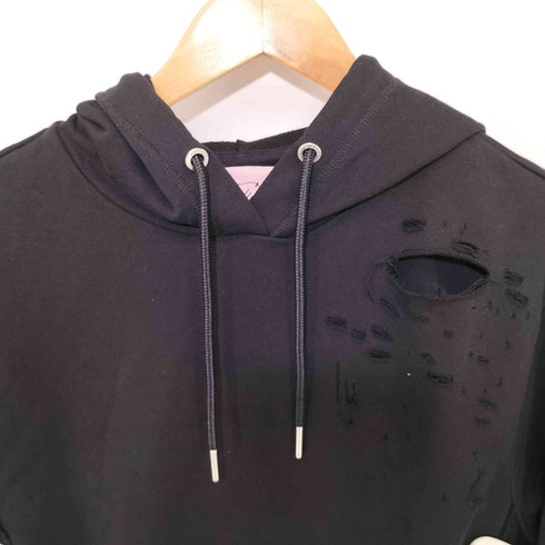 ディーゼル DIESEL brave ダメージ加工 ハトメ パーカーワンピース レディース XXS