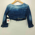 ディーゼル DIESEL ノーカラー ショートデニムジャケット レディース import:XS