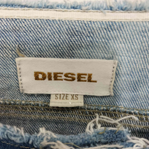 ディーゼル DIESEL ノーカラー ショートデニムジャケット レディース import:XS