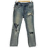 スビ KSUBI Chitch Punk Blue Thrashed ダメージ クラッシュ クロス スキニーデニム メンズ 31