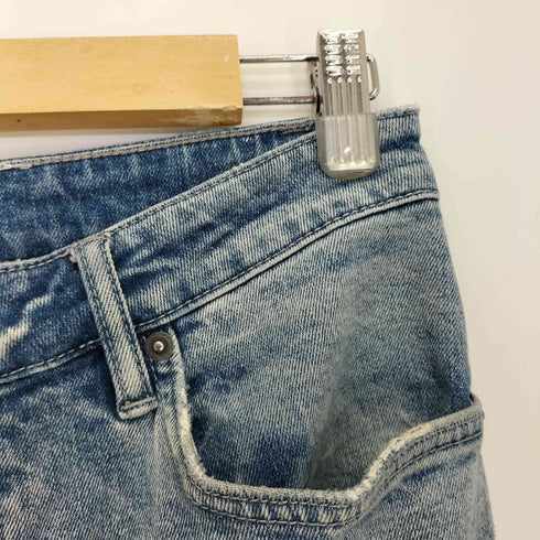 スビ KSUBI Chitch Punk Blue Thrashed ダメージ クラッシュ クロス スキニーデニム メンズ 31