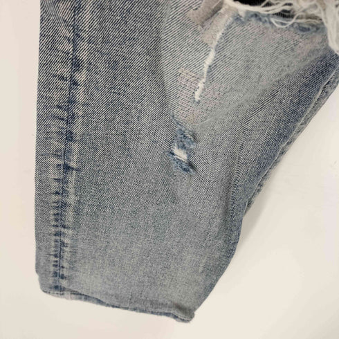 スビ KSUBI Chitch Punk Blue Thrashed ダメージ クラッシュ クロス スキニーデニム メンズ 31