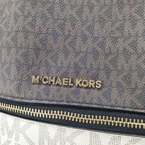 マイケルコース Michael Kors RHEA ZIP バックパック MKシグネチャー バイカラー レディース