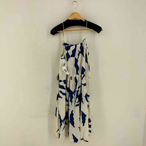 ダイアンフォンファステンバーグ DIANE VON FURSTENBERG シルク 総柄 ノースリーブオールインワン レディース 0