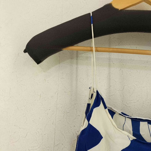 ダイアンフォンファステンバーグ DIANE VON FURSTENBERG シルク 総柄 ノースリーブオールインワン レディース 0