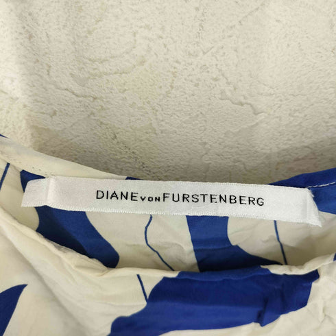 ダイアンフォンファステンバーグ DIANE VON FURSTENBERG シルク 総柄 ノースリーブオールインワン レディース 0