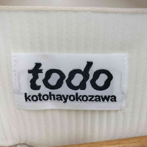 トゥードゥーコトハヨコザワ todo kotoha yokozawa todo ウェーブロングスリーブトップス レディース