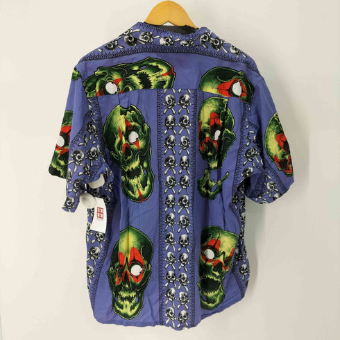 ワコマリア WACKO MARIA 22SS 56 TATTOO STUDIO HAWAIIAN SHIRT 総柄開襟シャツ スカル 髑髏 メンズ JPN:M