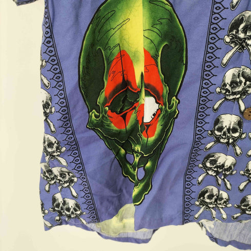 ワコマリア WACKO MARIA 22SS 56 TATTOO STUDIO HAWAIIAN SHIRT 総柄開襟シャツ スカル 髑髏 メンズ JPN:M