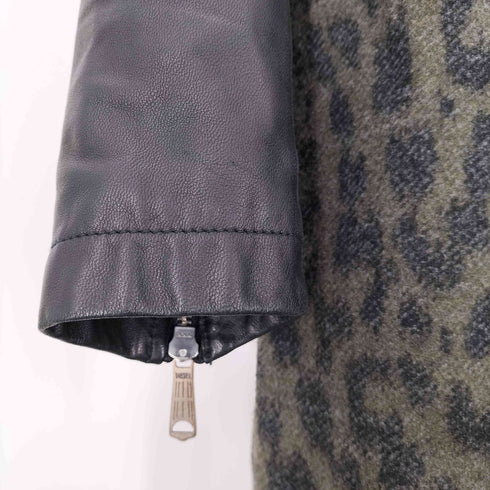 ディーゼル DIESEL レオパードフーデッドダフルコート レディース