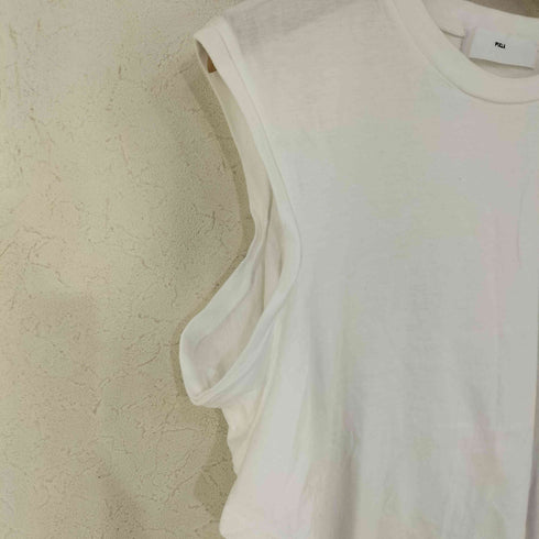 トーガプルラ TOGA PULLA ショルダーカッティングデザインTシャツ レディース JPN:38