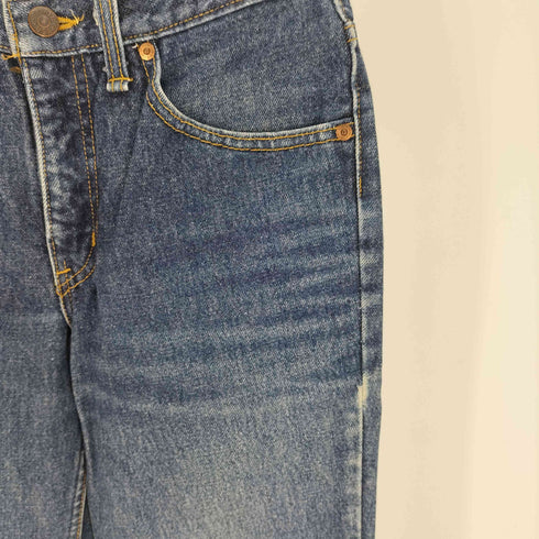 エドウィン EDWIN 80S USA製 革パッチ 5ポケット ジップフライ テーパード デニム パンツ メンズ 28×32