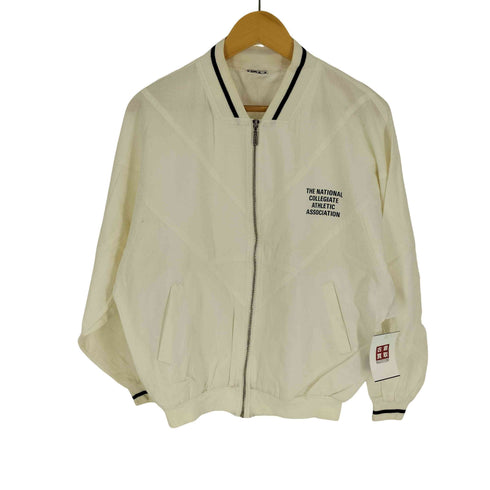 デサント descente 90S NCAA ステッチ デザイン ジップアップ コットン ブルゾン ジャケット メンズ import:L