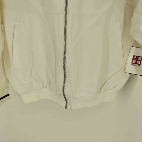 デサント descente 90S NCAA ステッチ デザイン ジップアップ コットン ブルゾン ジャケット メンズ import:L