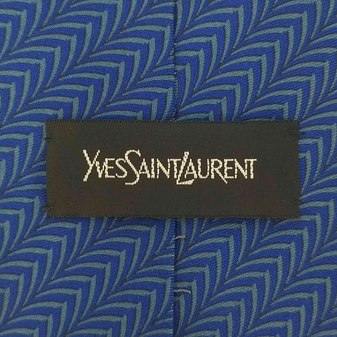 イヴサンローラン Yves Saint Laurent 総柄 シルク ネクタイ メンズ
