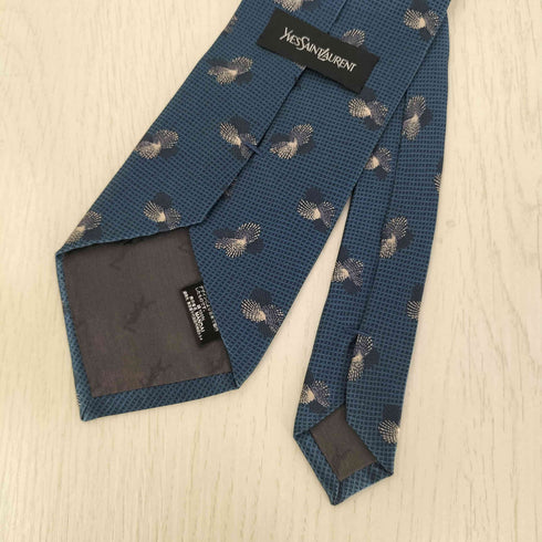 イヴサンローラン Yves Saint Laurent 総柄 シルク ネクタイ メンズ