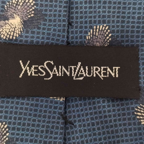 イヴサンローラン Yves Saint Laurent 総柄 シルク ネクタイ メンズ
