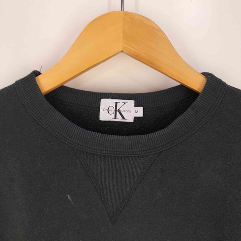 カルバンクラインジーンズ Calvin Klein Jeans ロゴプリント 刺繍 クルーネックスウェット メンズ import:M