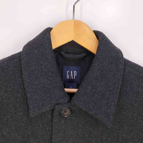 ギャップ Gap 00s OLD GAP オールドギャップ ウールナイロン ステンカラー ハーフコート メンズ import:S