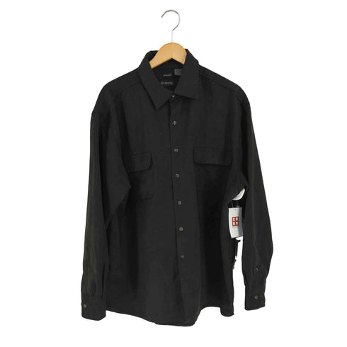 ジョージズ GEORGE SUEDE 両フラップポケット フェイクスウェードL/Sシャツ メンズ import:XL