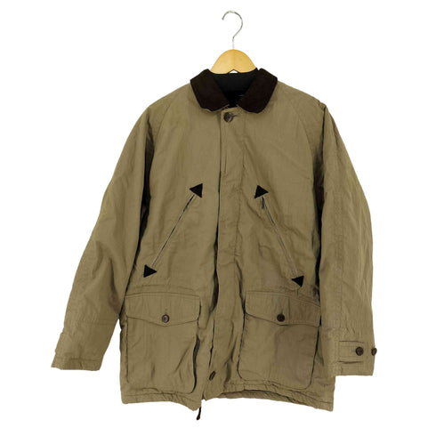 バラクータ BARACUTA 裏地チェック 襟切替スエード ハーフコート メンズ import:L