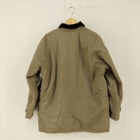 バラクータ BARACUTA 裏地チェック 襟切替スエード ハーフコート メンズ import:L