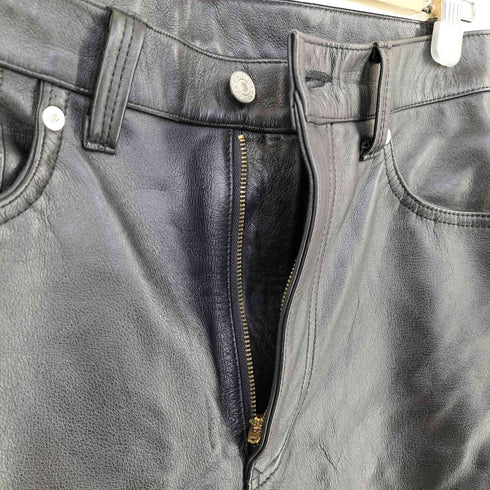 ジュンメン JUN MEN 旧タグ カウレザー ストレートパンツ メンズ JPN:M