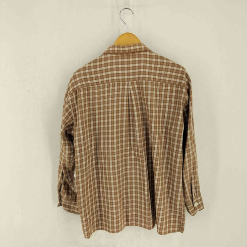 ザデイオンザビーチ THE DAY ON THE BEACH PJ's Camp Shirt シェルボタン オープンカラー コットンチェックL/Sシャツ メンズ