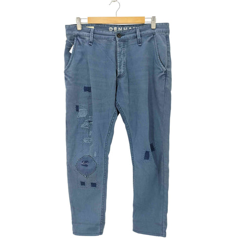 デンハム DENHAM TOKYO DROP CARROT FIT リペア加工 キャロット パンツ メンズ 33X34