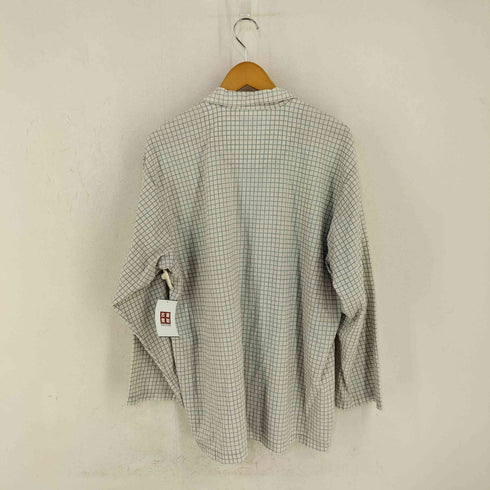 タケオキクチ TAKEO KIKUCHI オープンカラー グラフチェック コットンL/Sシャツ パジャマシャツ メンズ JPN:L