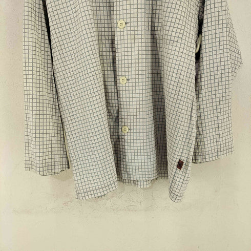 タケオキクチ TAKEO KIKUCHI オープンカラー グラフチェック コットンL/Sシャツ パジャマシャツ メンズ JPN:L