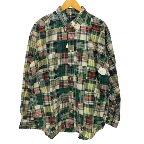 ラルフローレン RALPH LAUREN チェック柄パッチワークシャツ メンズ JPN:M