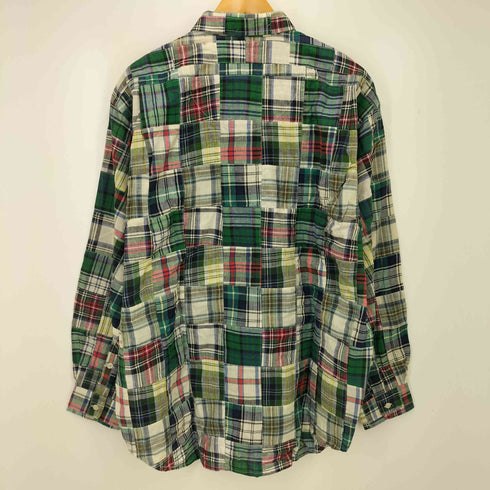 ラルフローレン RALPH LAUREN チェック柄パッチワークシャツ メンズ JPN:M