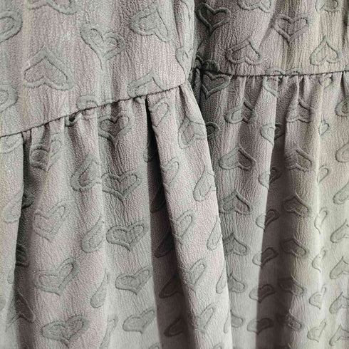 ダブルクローゼット w closet ハートふくれジャガードティアードキャミワンピース レディース