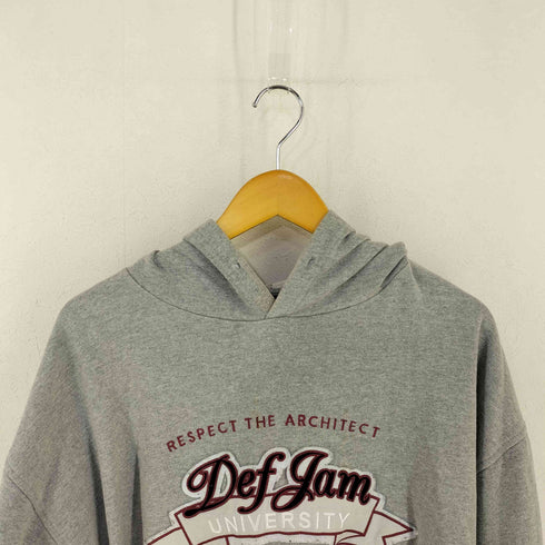 00s def jam university カレッジワッペン 霜降り プルオーバー メンズ JPN:XL
