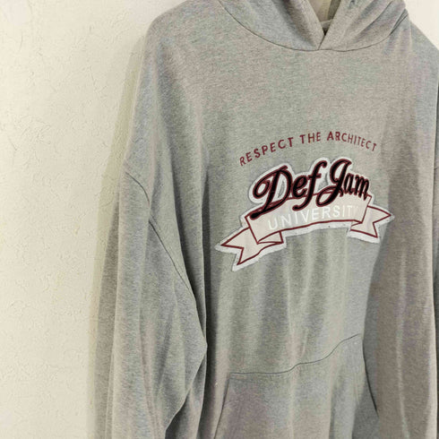 00s def jam university カレッジワッペン 霜降り プルオーバー メンズ JPN:XL