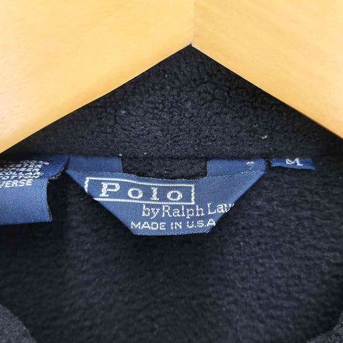 ポロバイラルフローレン Polo by RALPH LAUREN 80-90s 三角タグ USA製ポニー刺繍フリースジャケット メンズ JPN:M