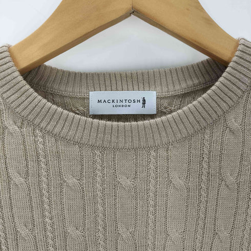 マッキントッシュ ロンドン Mackintosh LONDON 12ゲージケーブルクルーネックニット メンズ M