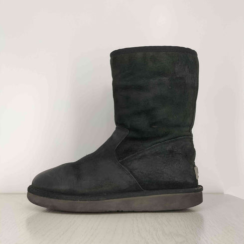 アグオーストラリア UGG Australia PIERCE ピアス サイドジップ レザー ムートンブーツ レディース JPN:24