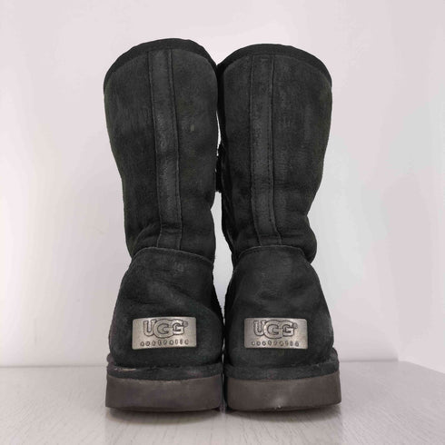 アグオーストラリア UGG Australia PIERCE ピアス サイドジップ レザー ムートンブーツ レディース JPN:24