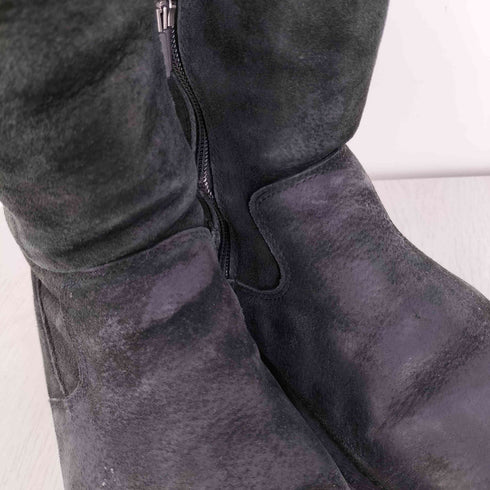アグオーストラリア UGG Australia PIERCE ピアス サイドジップ レザー ムートンブーツ レディース JPN:24